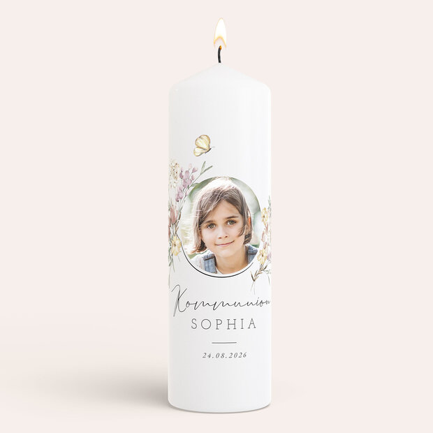 Kommunionkerzen - Zarter Blütenduft