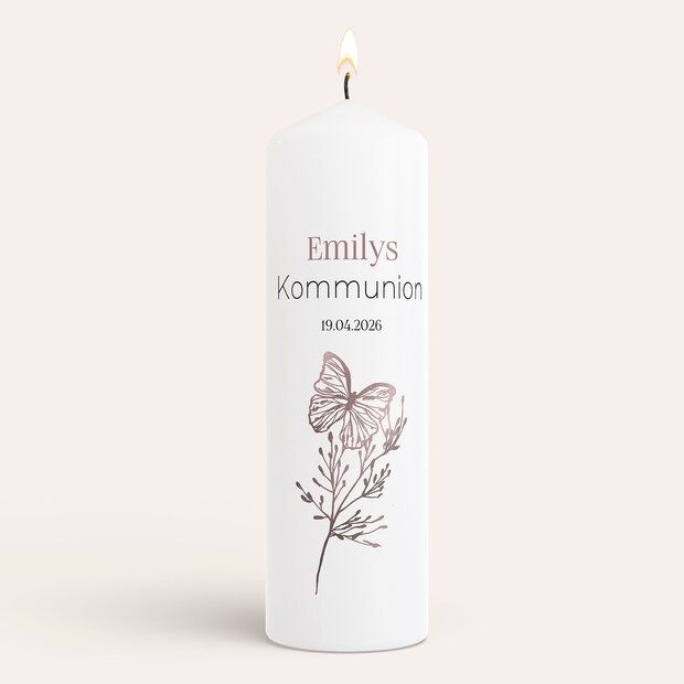 Kommunionkerzen - Frühlingsgarten
