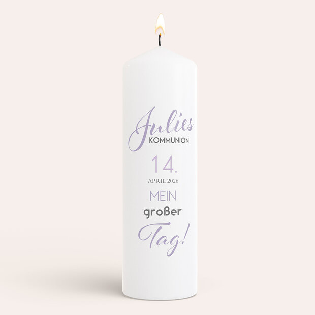 Kommunionkerzen - Frühlingsfein