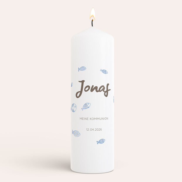 Kommunionkerzen - Fischschwärmerei
