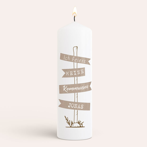 Kommunionkerzen - Die richtige Richtung