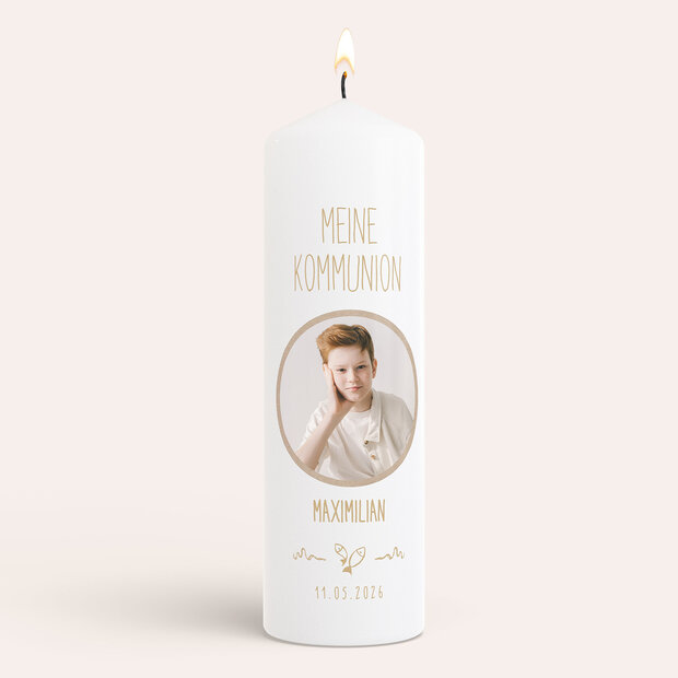 Kommunionkerzen - Rustique