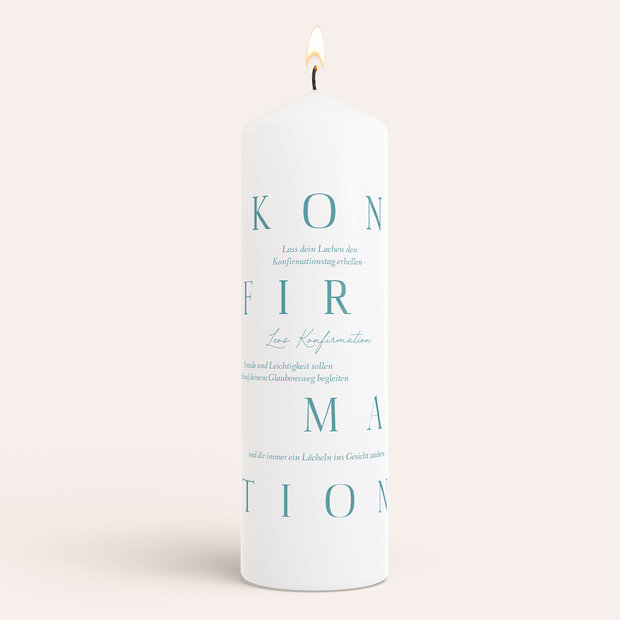 Konfirmationskerzen - Licht der Welt