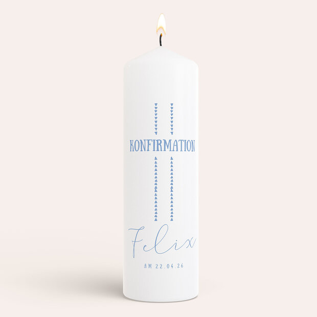 Konfirmationskerzen - Glaubensfroh