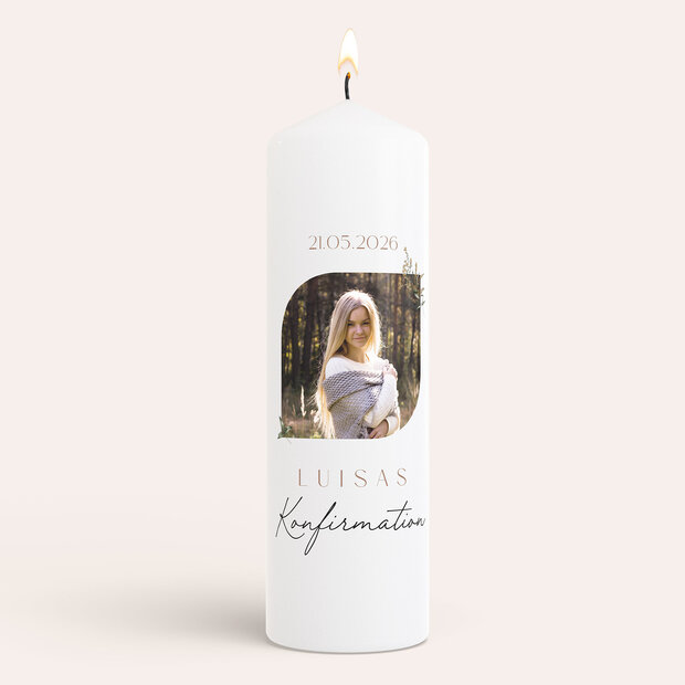 Konfirmationskerzen - Blumentraum