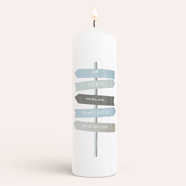 Konfirmationskerzen - Wegweiser