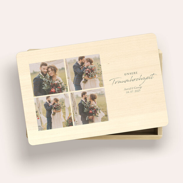 Erinnerungsbox Hochzeit - Unvergesslich