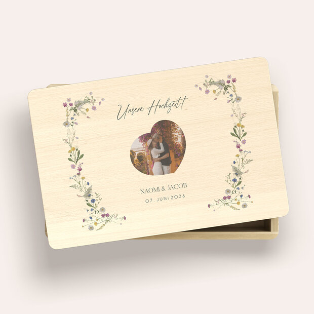 Erinnerungsbox Hochzeit - Blumige Vielfalt