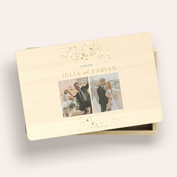 Erinnerungsbox Hochzeit - Flitterregen