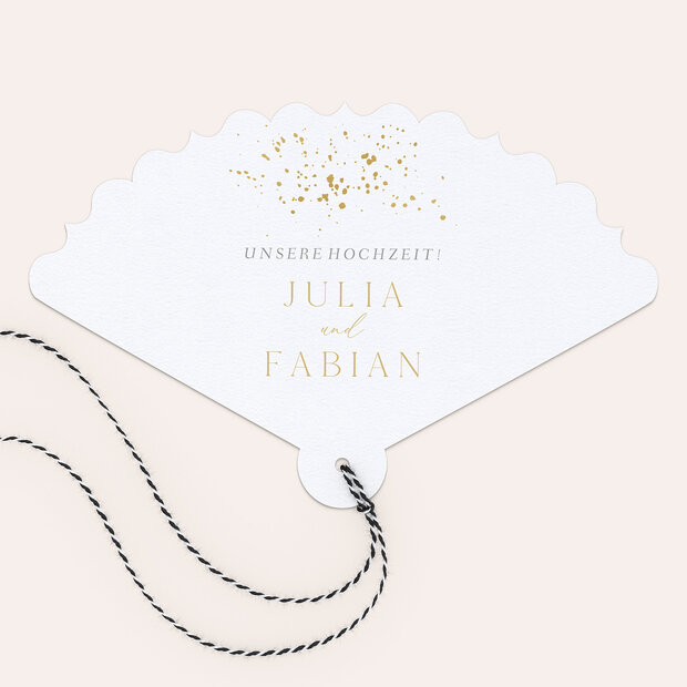 Fächer Hochzeit - Flitterregen