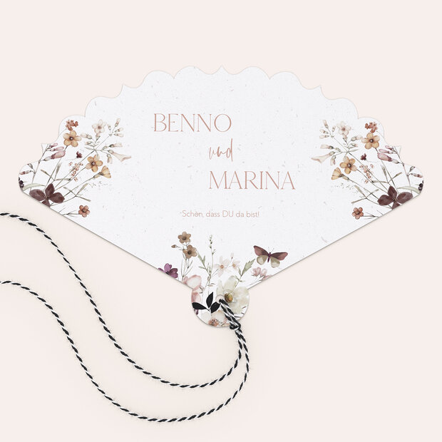 Fächer Hochzeit - Zärtliche Verbindung