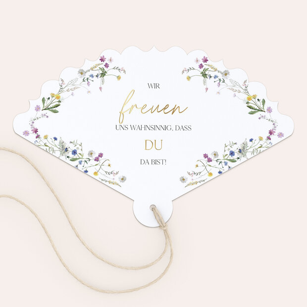 Fächer Hochzeit - Blumige Vielfalt