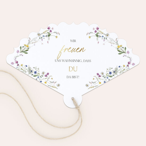 Fächer Hochzeit - Blumige Vielfalt