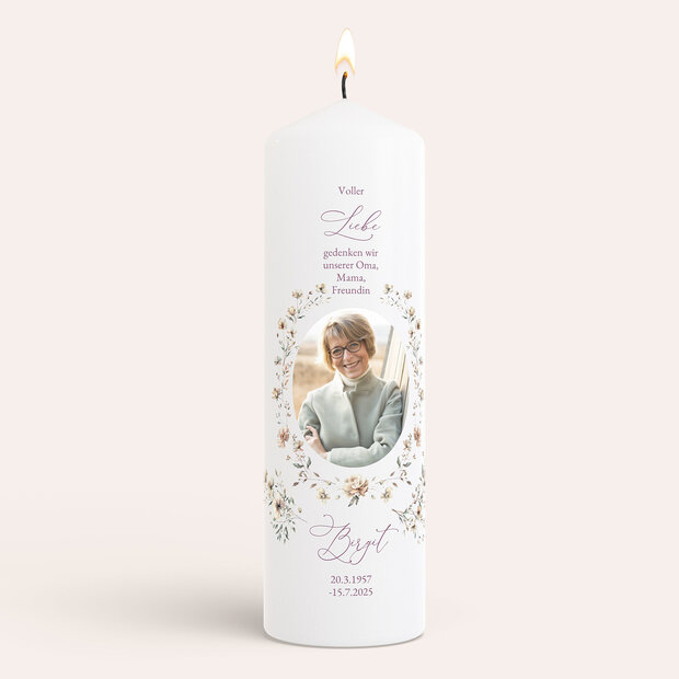 Trauerkerzen - In liebevollem Gedenken