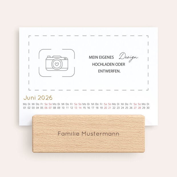 Blanko Design - Tischkalender 