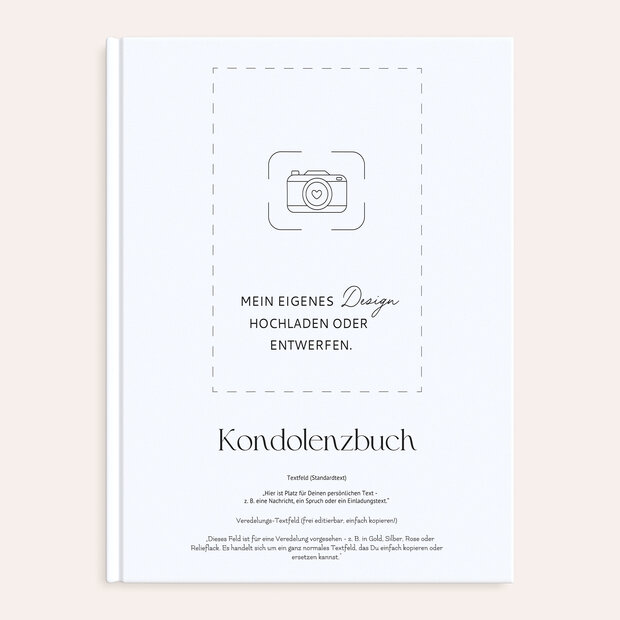 Blanko Design - Kondolenzbuch 