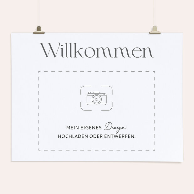 Blanko Design - Willkommensschild 