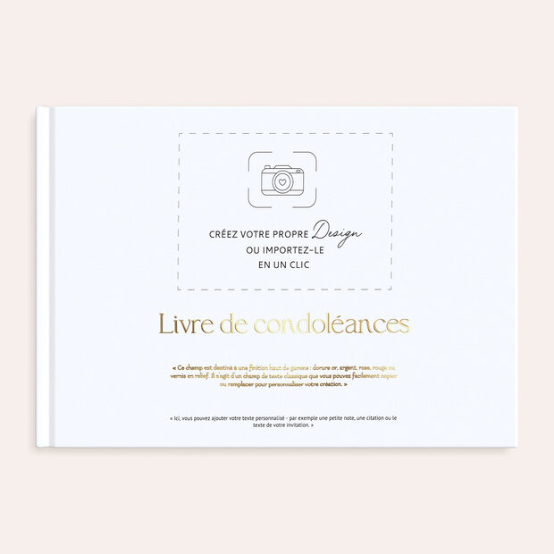 Design vierge - Livre de condoléances 
