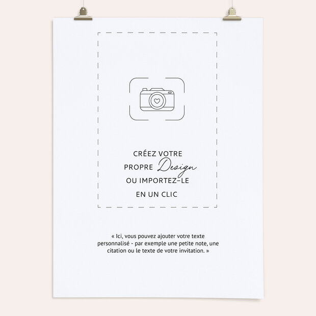 Design vierge - Plan de table 