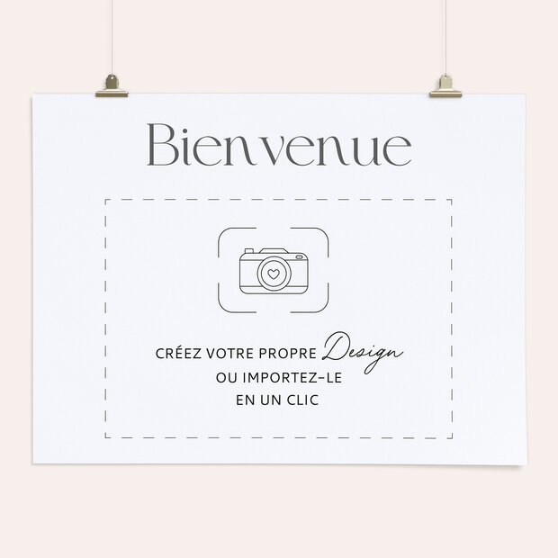 Design vierge - Panneau de bienvenue 