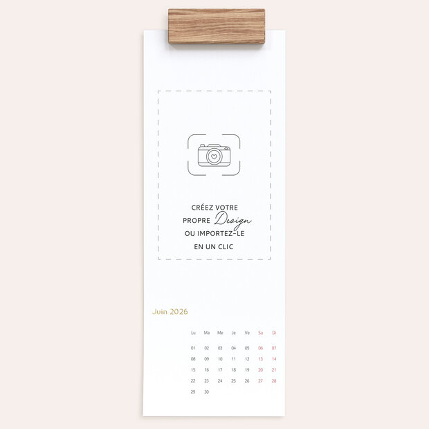 Design vierge - Calendrier photo  