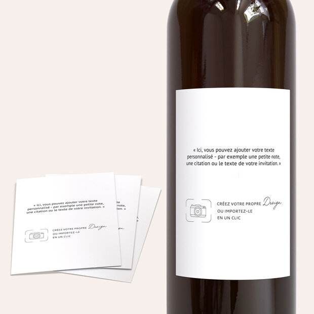 Design vierge - Étiquettes de bouteille 