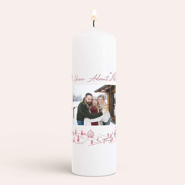 Adventskerzen - Schneegeschichten