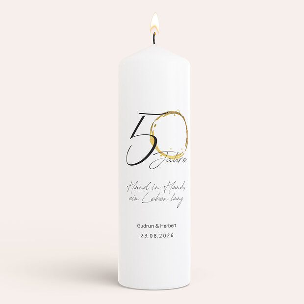 Hochzeitsjubiläums-Kerzen - Liebesspur