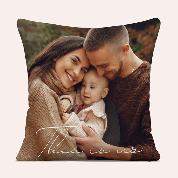 Geschenke mit eigenem Foto - Kissen “Leises Glück”