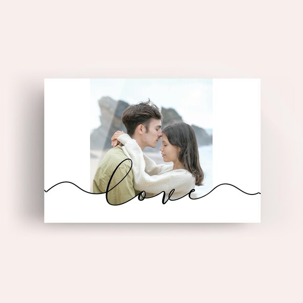 Geschenke mit eigenem Foto - Acrylblock “Loveline”