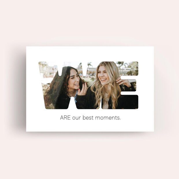 Geschenke mit eigenem Foto - Acrylblock “Only us”