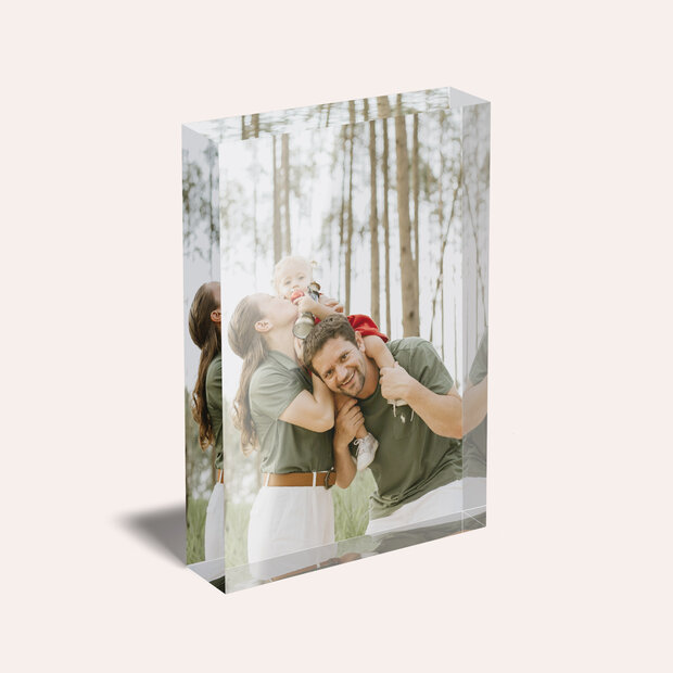 Geschenke mit eigenem Foto - Acrylblock “Kostbarer Moment”
