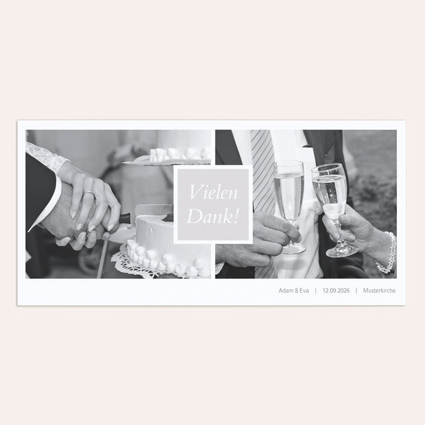 Danksagungskarten Silberhochzeit - Unbedingt