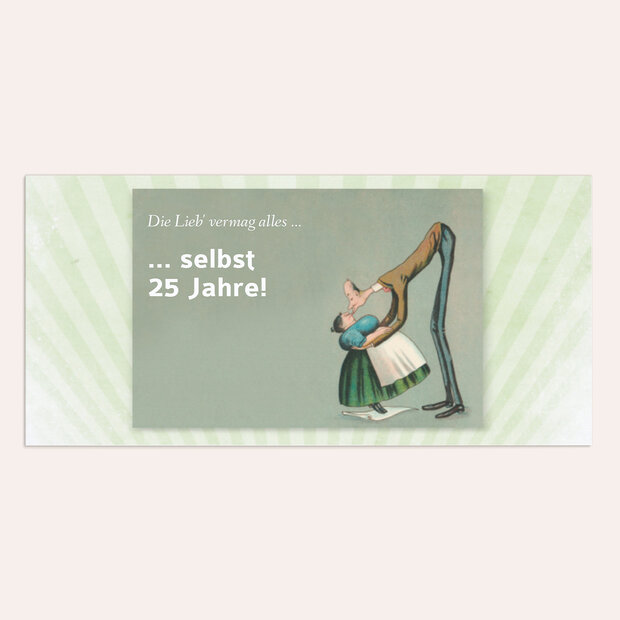 Danksagungskarten Silberhochzeit - Spannenlanger Hansel