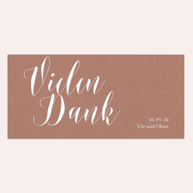 Danksagungskarten Silberhochzeit - Schrifteleganz
