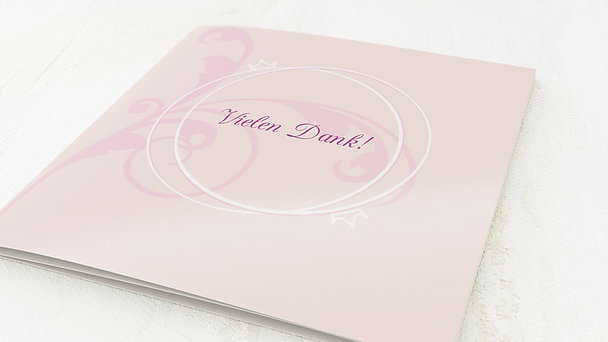 Danksagungskarten Silberhochzeit - Pastellblüte