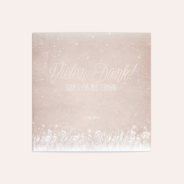 Danksagungskarten Silberhochzeit - Silberlicht