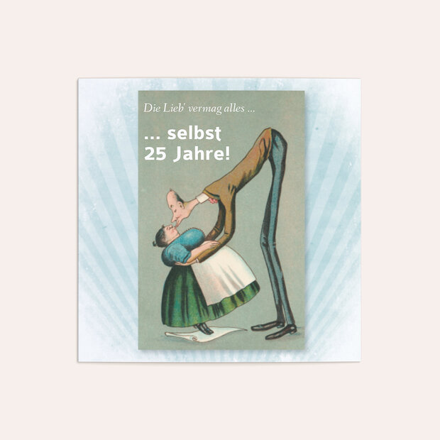 Danksagungskarten Silberhochzeit - Spannenlanger Hansel