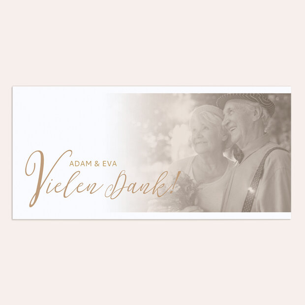 Danksagungskarten Goldene Hochzeit - 50 Jahre Bestimmung