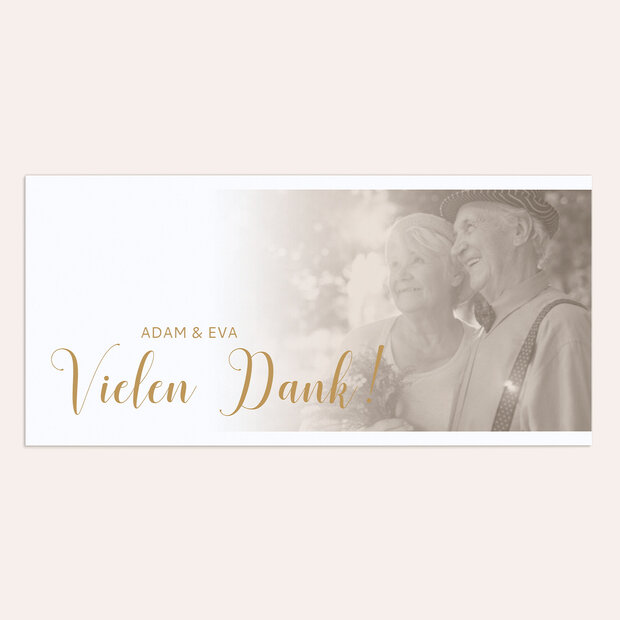 Danksagungskarten Goldene Hochzeit - 50 Jahre Bestimmung