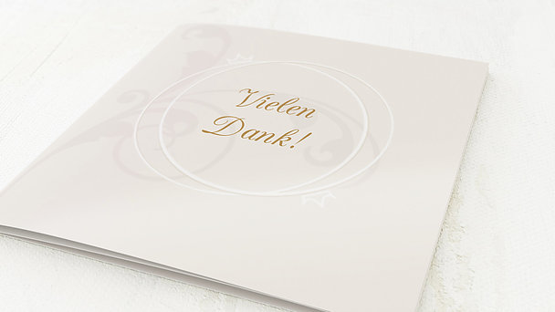 Danksagungskarten Goldene Hochzeit - Pastellblüte