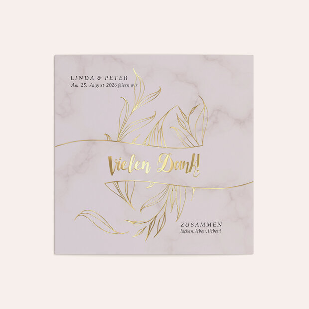 Danksagungskarten Goldene Hochzeit - Goldene Ähren
