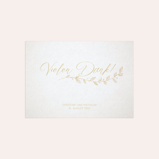 Danksagungskarten Goldene Hochzeit - Goldener Spross