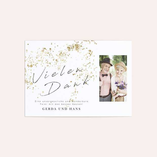 Cartes de remerciement noces d'or - Freudensprenkel