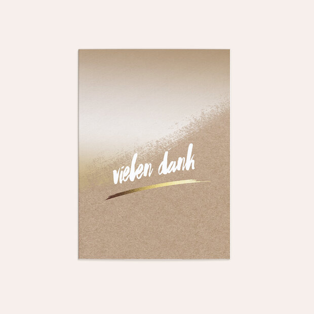 Danksagungskarten Goldene Hochzeit - Goldene Kontraste