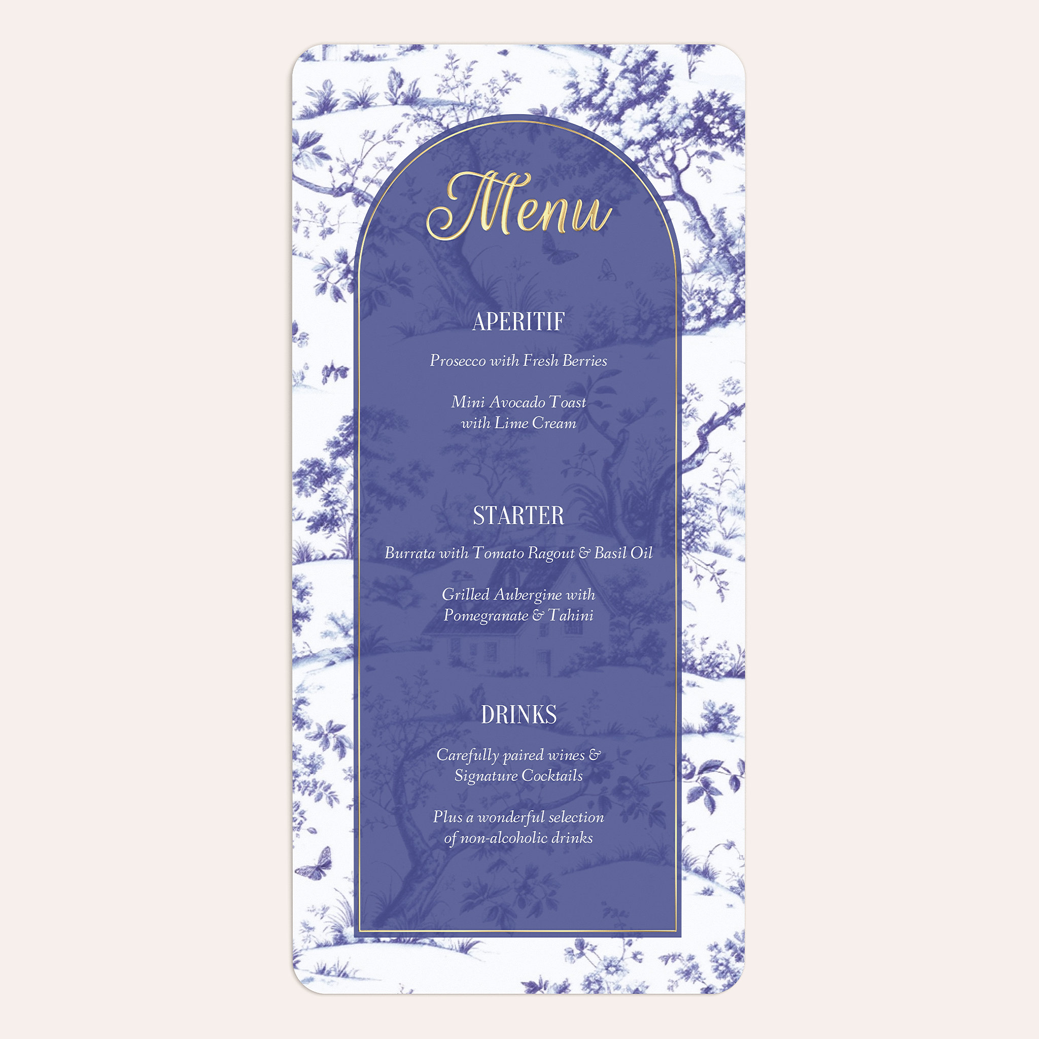 Fine Blue Toile de Jouy