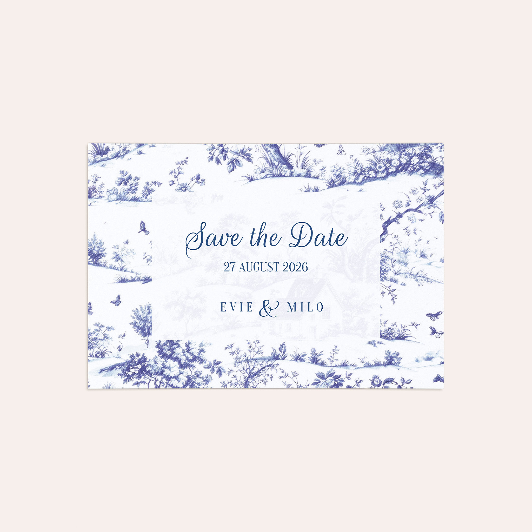 Fine Blue Toile de Jouy