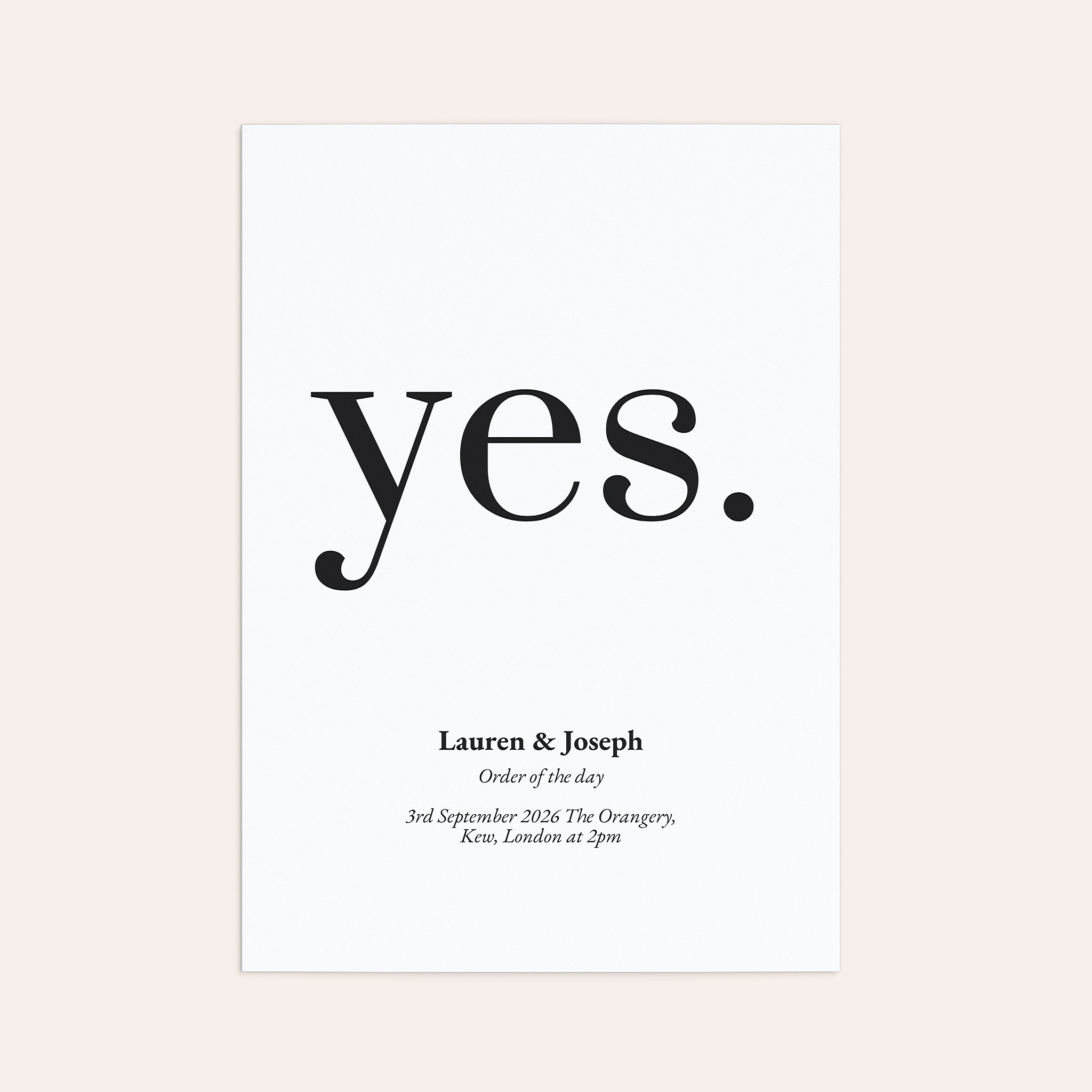 Yes, I will
