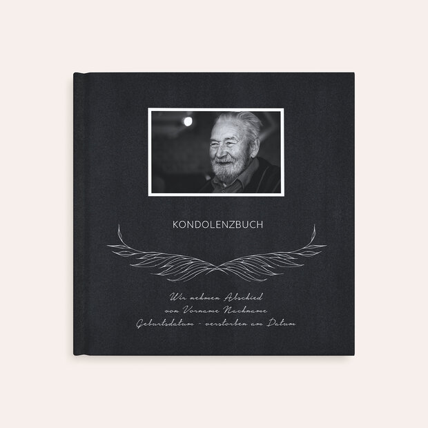 Kondolenzbuch - Engelsschwingen Trauer