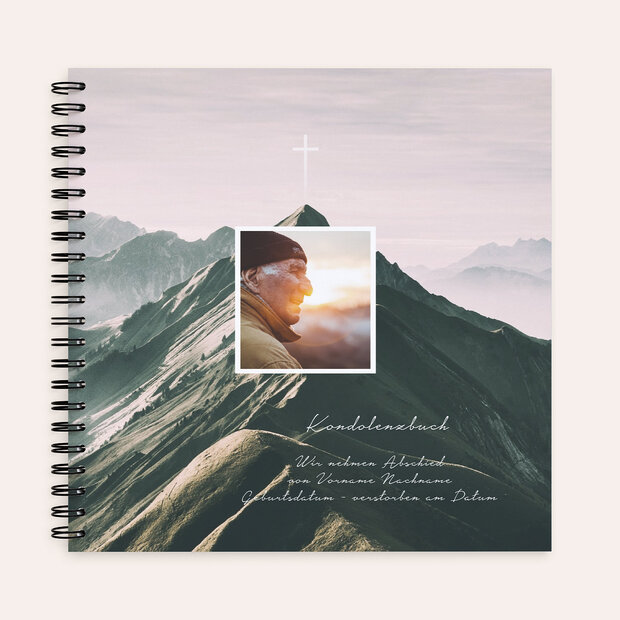 Kondolenzbuch - Berggipfel